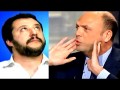 Baruffa in diretta tra Matteo Salvini e Angelino Alfano